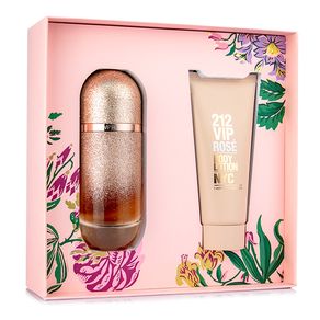 Cofrret Carolina Herrera 212 Vip Rosé Elixir EDP 80ml + Creme